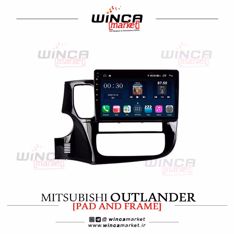 مانیتور اندروید میتسوبیشی اوتلندر Outlander وینکا مدل QG855 سری  S300 پلاس