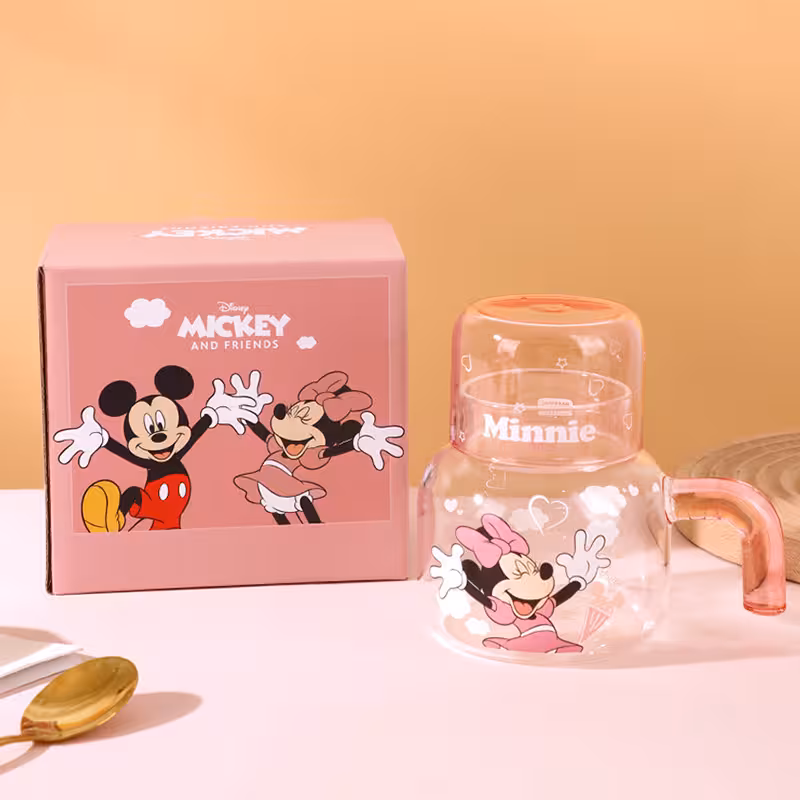 ست پارچ و لیوان پیرکس دیزنی طرح Minnie Mouse — شفاف، فانتزی و اورجینال (مینی موس)