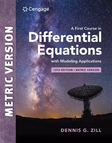 خرید و دانلود نسخه کامل کتاب A First Course in Differential Equations with Modeling Applications: Twelfth Edition