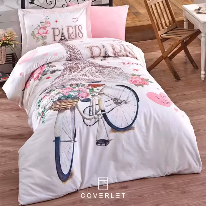 روتختی دخترانه طرح پاریس کاوری مدل Paris Love