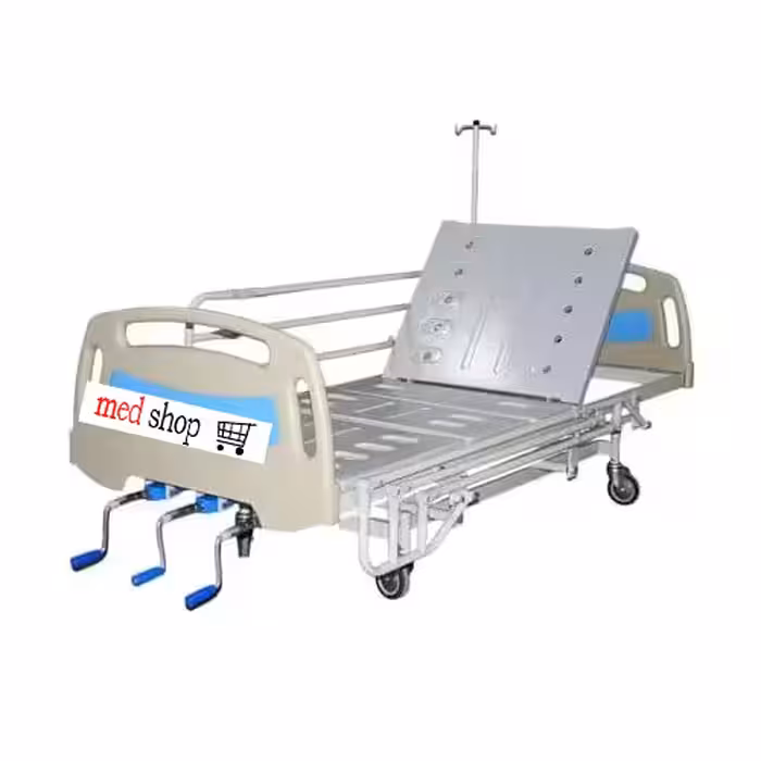 تخت بیمارستانی سه شکن مکانیکی با تنظیم ارتفاع