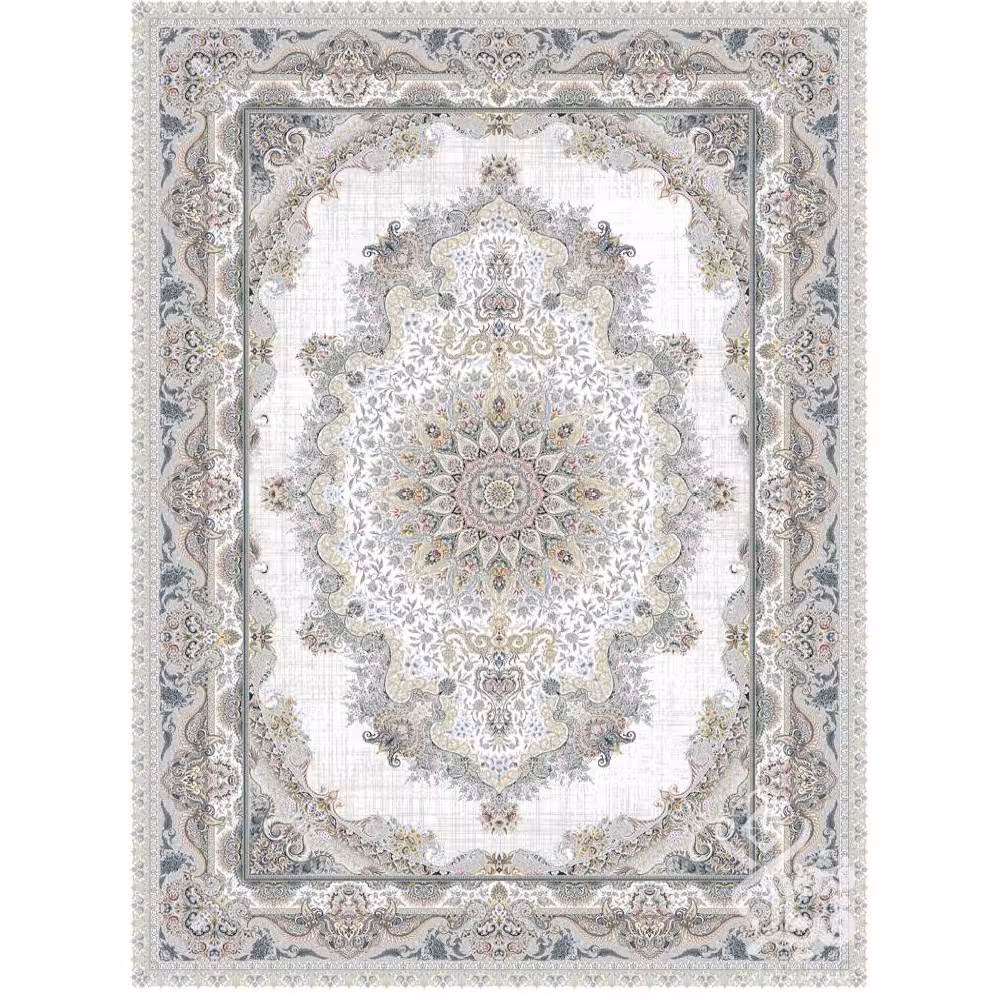 فرش طرح پریچهر کرم 1500 شانه قیطران