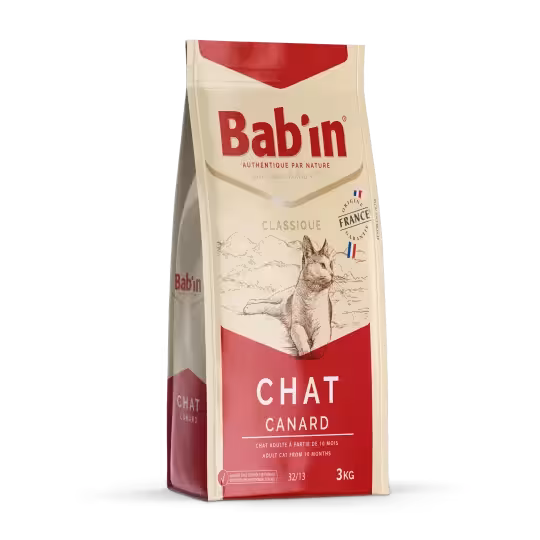 غذای خشک گربه بالغ Classic کلاسیک اردک برند Babin بابین 3 کیلویی