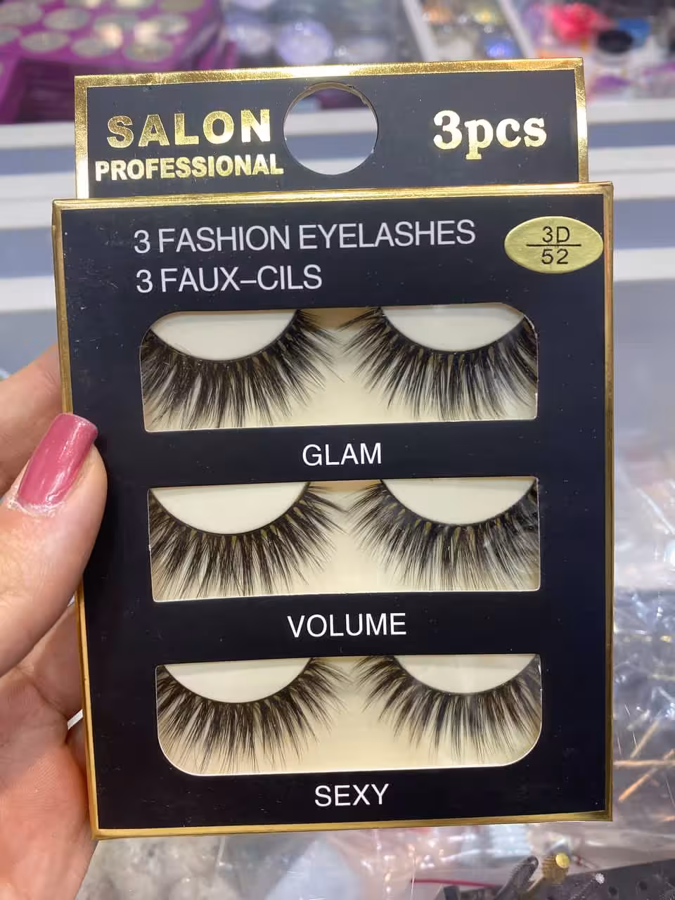 مژه سه جفتی سه بعدی 3D یکسره سالن Salon