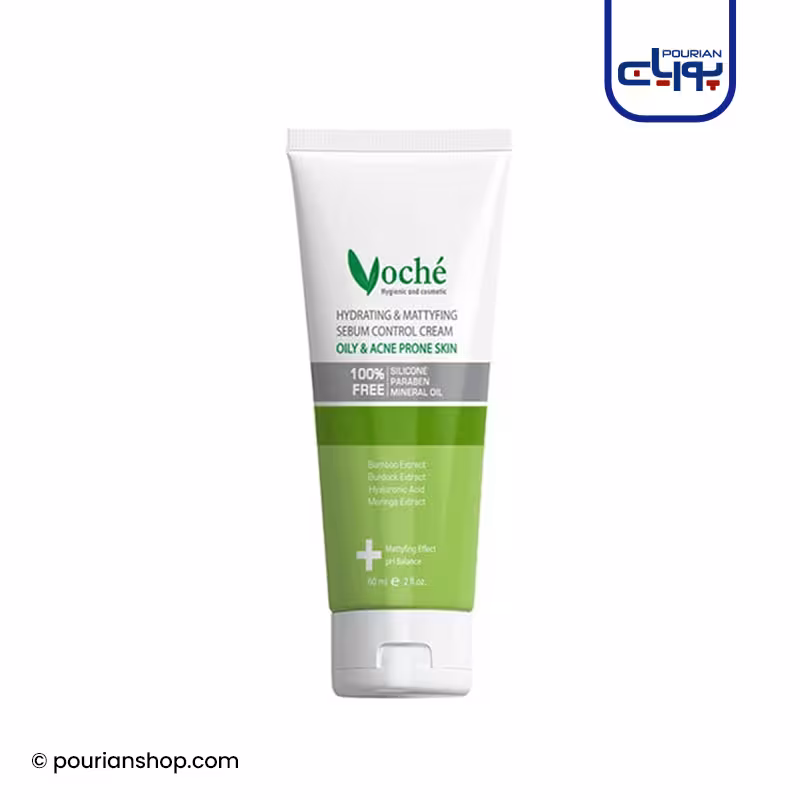 کرم آبرسان مناسب پوست های چرب و مستعد آکنه وچه 60میل_Voche