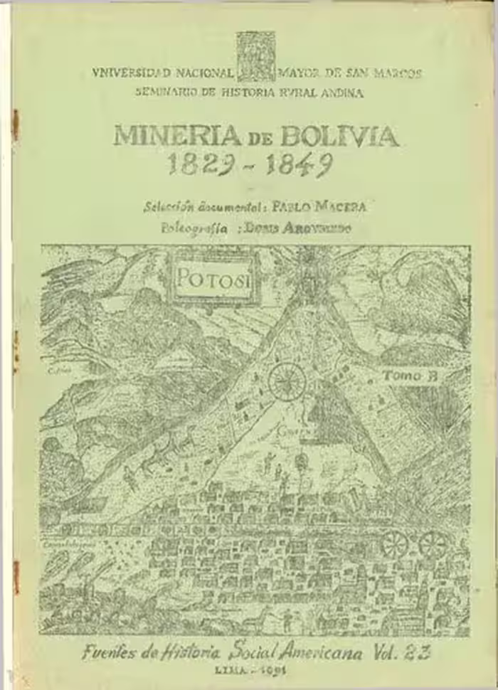 خرید و دانلود نسخه کامل کتاب Minería de Bolivia 1829-1849
