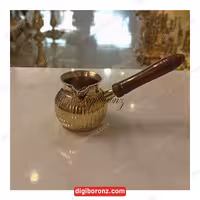 قهوه جوش برنجی برنزی در راه راه سایز کوچک