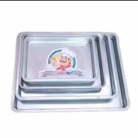 قالب مستطیل گالوانیزه برند موج (سایز 20در30 سانت ارتفاع 4 سانت)
