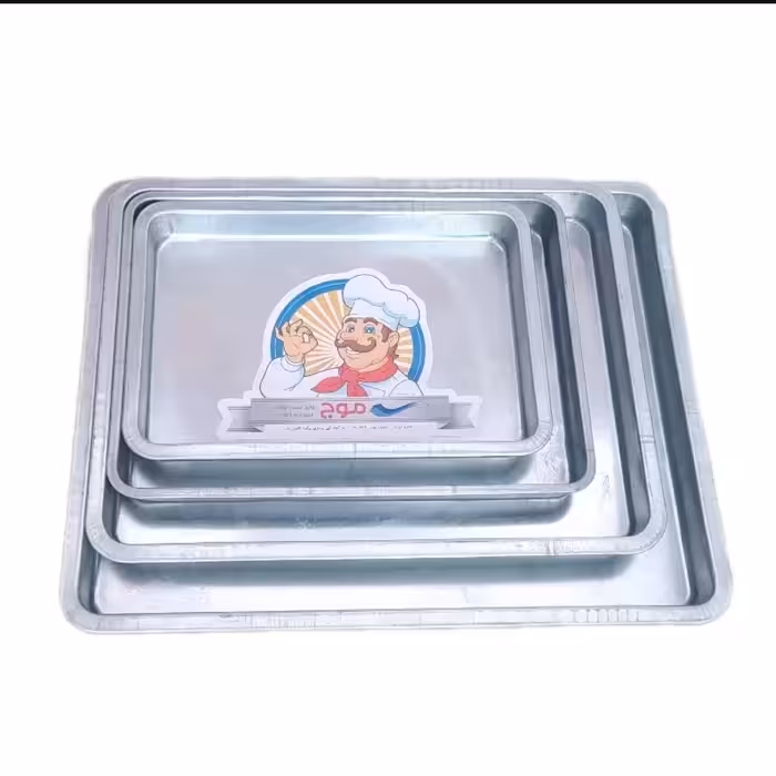 قالب مستطیل گالوانیزه برند موج (سایز 20در30 سانت ارتفاع 4 سانت)