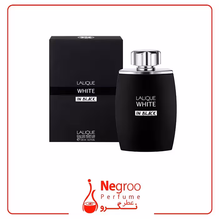 ادو پرفیوم مردانه لالیک مدل White in Black حجم 125 میلی لیتر