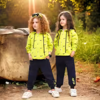 سویشرت شلوار نایک تمام چاپ شیک  1 تا 15 سال جنس دورس پنبه