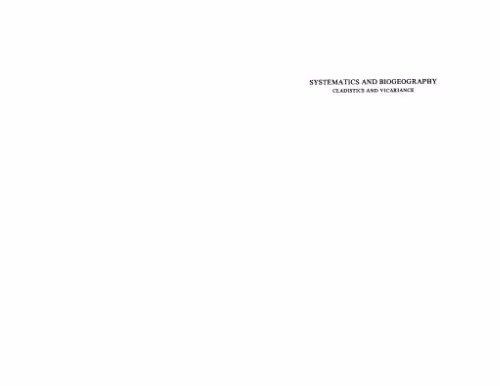 خرید و دانلود نسخه کامل کتاب Systematics and biogeography. Cladistics and viciriance