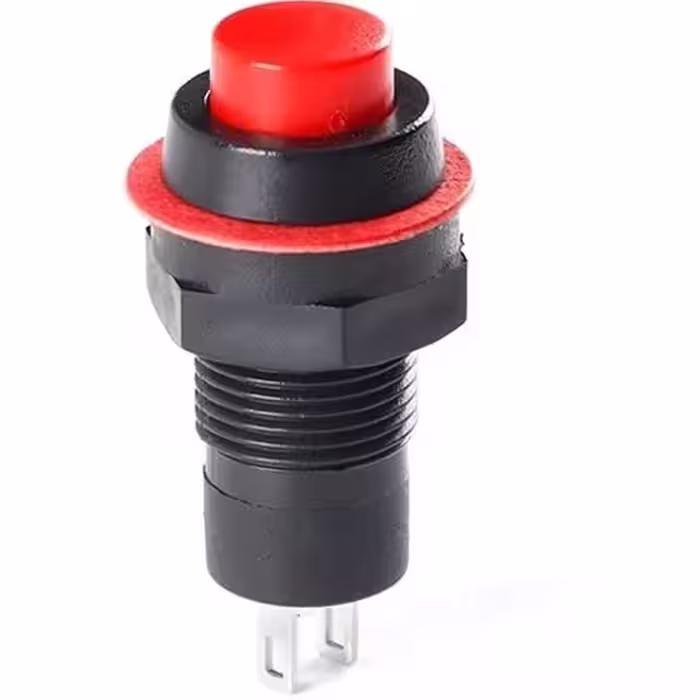 شستی فشاری مهره خور 2 پایه 10mm - DS213 قرمز