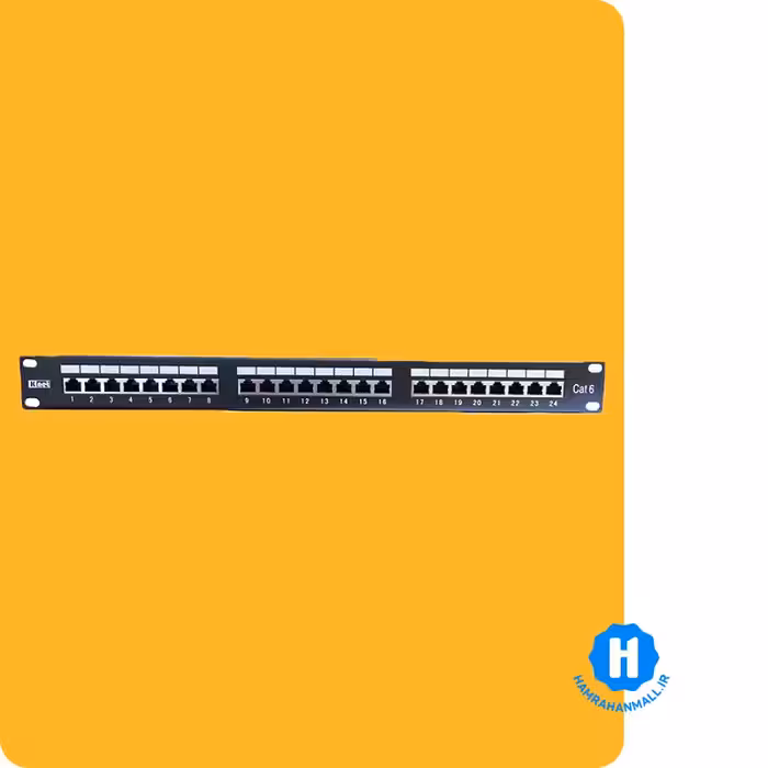پچ پنل 24 پورت همراه با کیستون Cat6 UTP کی نت K-N1062