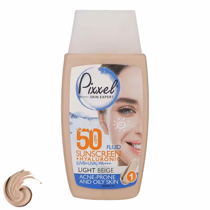 کرم ضدآفتاب پیکسل مدل Light BEIGE پوست چرب حجم 50 میلی‌لیتر