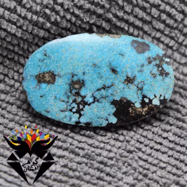 نگین فیروزه نیشابوری شجری اصل درشت کد N_1946