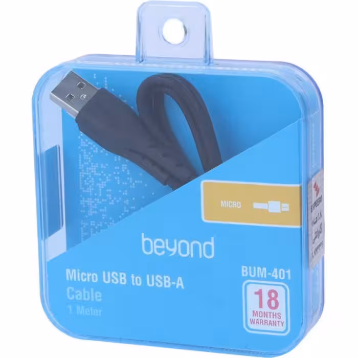 کابل شارژ بیاند مدل BUM-401 سوکت micro-USB طول 1 متر مناسب شارژ و انتقال داده