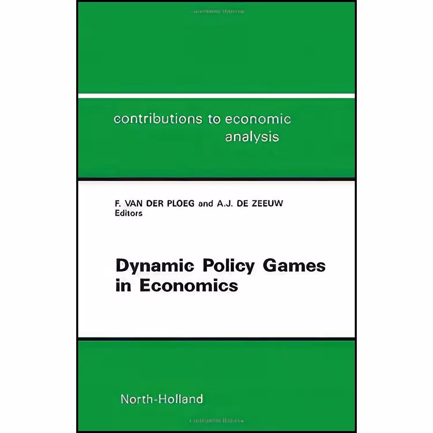 کتاب زبان اصلی Dynamic Policy Games in Economics