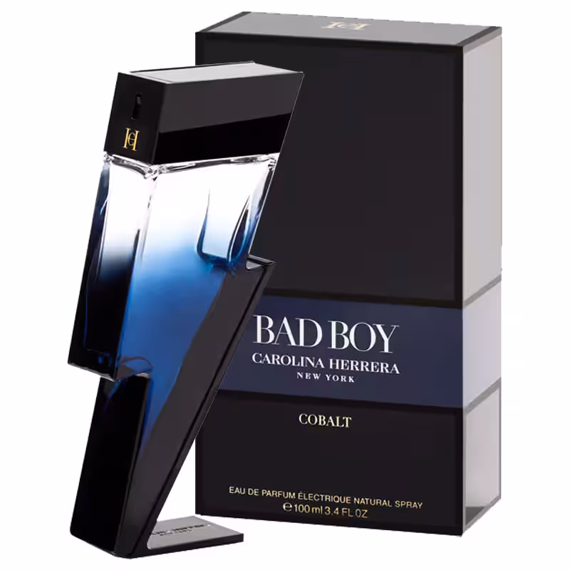 ادکلن کارولینا هررا مدل بد بوی کبالت پرفیوم الکتریک Bad Boy Cobalt Parfum Electrique ادو پرفیوم مردانه 100 میلی لیتر | Carolina Herrera Bad Boy Cobalt Parfum Electrique Eau De Parfum For Men 100 ml