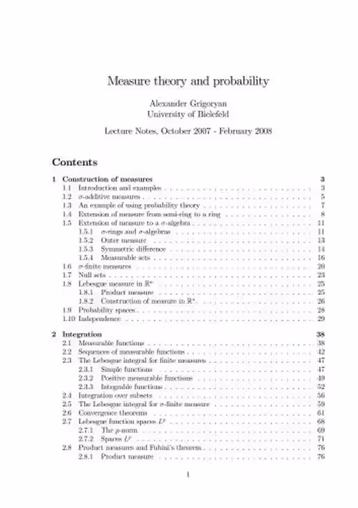 خرید و دانلود نسخه کامل کتاب Measure theory and probability