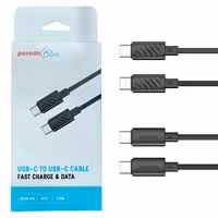 کابل شارژ ودیتا 2سر Type C 60w 1.2متری Porodo blue