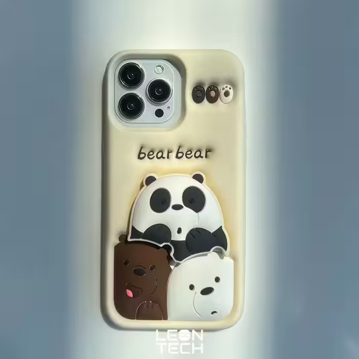 قاب سه خرس کرم برای آیفون 12 پرو