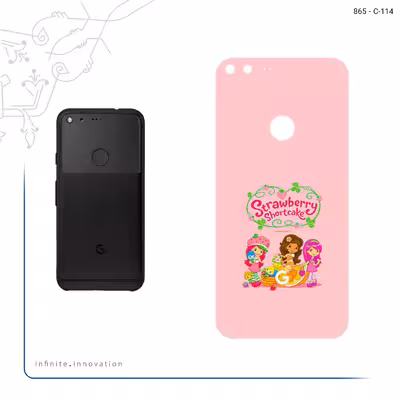 برچسب پوششی ماهوت مدل Strawberry Shortcake مناسب برای گوشی موبایل گوگل Pixel
