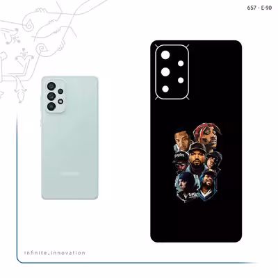 برچسب پوششی ماهوت مدل Great Rappers Digital Art مناسب برای گوشی موبایل سامسونگ Galaxy A73 5G