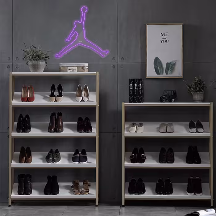 چراغ دیواری نئون دیزاین طرح Jordan_PR 