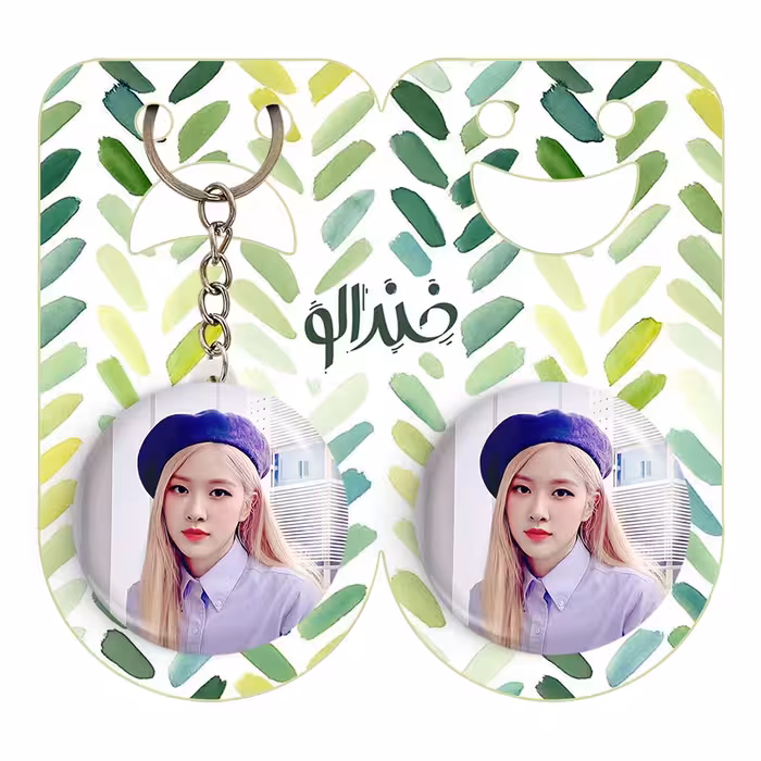 پیکسل خندالو مدل رزی بلک پینک کد 14409 به همراه جاکلیدی