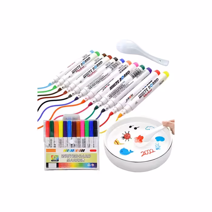 ماژیک وایت برد جیاوی مدل جادویی کد 01 بسته 12 عددی