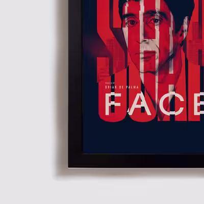 تابلو مدل فیلم صورت زخمی آل پاچینو scar face al pacino B385