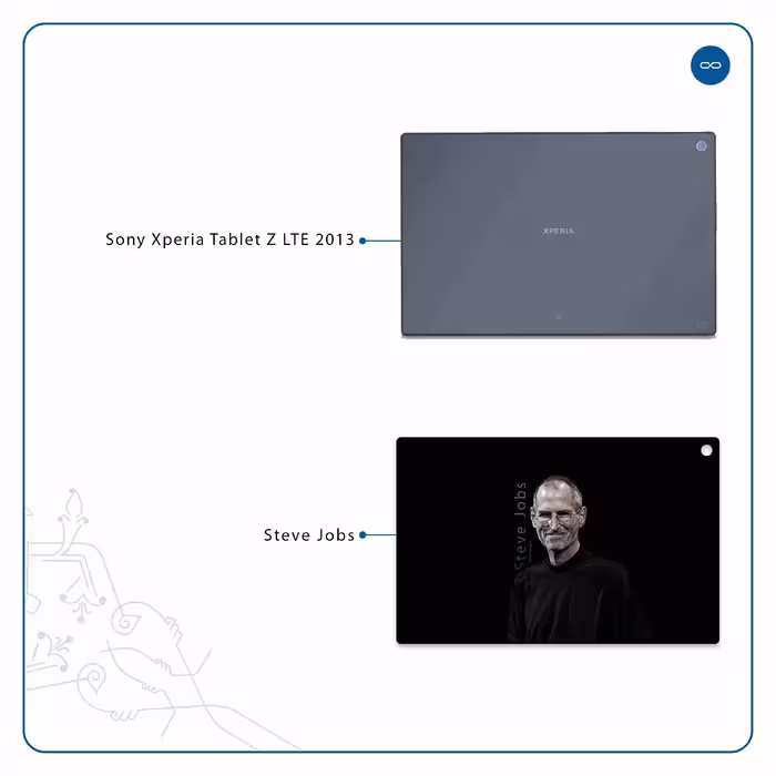 برچسب پوششی ماهوت مدل Steve Jobs مناسب برای تبلت سونی Xperia Tablet Z LTE 2013