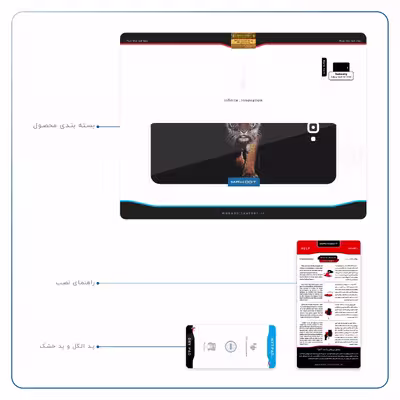 برچسب پوششی ماهوت مدل Wild Tiger مناسب برای تبلت سامسونگ Galaxy Tab A 10.1 2016 T585