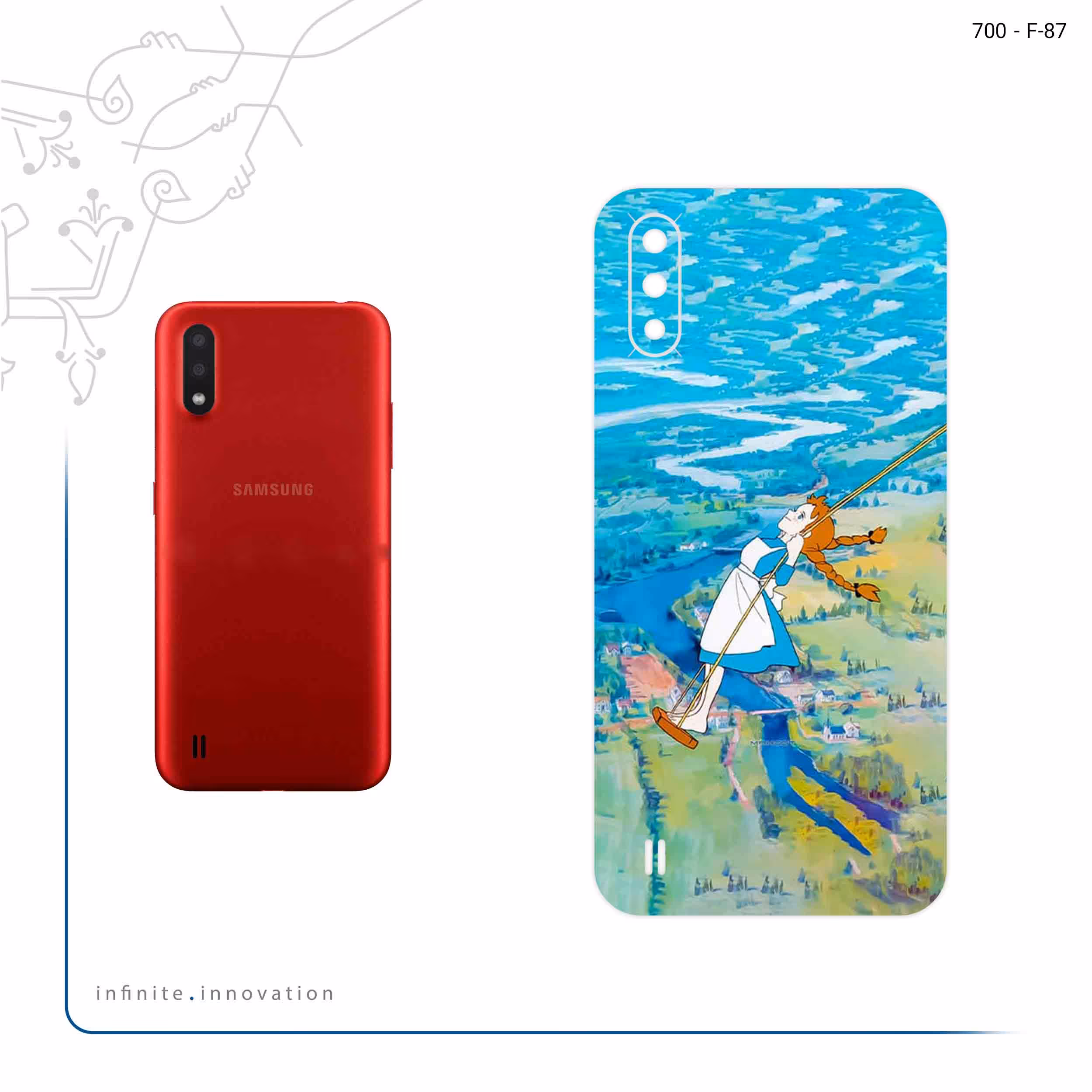 برچسب پوششی ماهوت مدل Anne Of Green Gables مناسب برای گوشی موبایل سامسونگ Galaxy A01