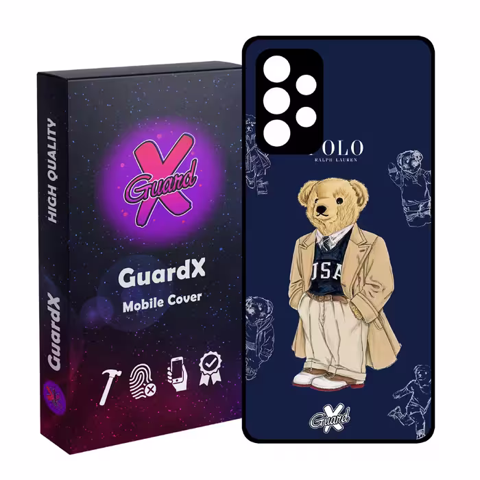 کاور گارد ایکس طرح Bear مدل Glass10412 مناسب برای گوشی موبایل سامسونگ Galaxy A52