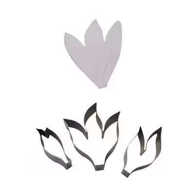 قالب به گز مدل  برگ گل پیونی مجموعه 4 عددی