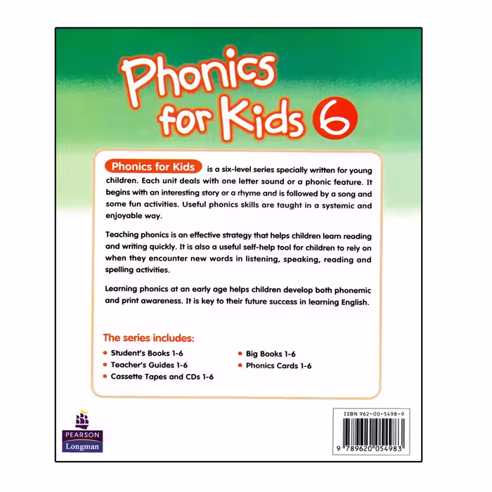 کتاب Phonics For Kids 6 اثر Thomas Gordon And Nathan Shu انتشارات اشتیاق نور