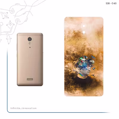 برچسب پوششی ماهوت مدل Collage of surreal Portrait of Men مناسب برای گوشی موبایل لنوو Vibe P2