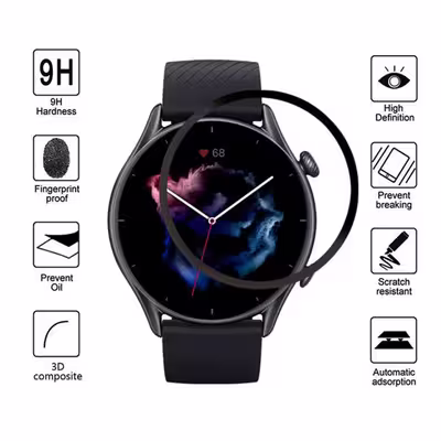 محافظ صفحه نمایش وایت ولف مدل W-PWM مناسب برای ساعت هوشمند امیزفیت Amazfit GTR 3