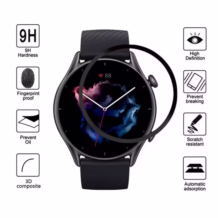 محافظ صفحه نمایش وایت ولف مدل W-PWM مناسب برای ساعت هوشمند امیزفیت Amazfit GTR 3