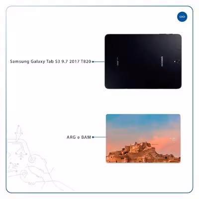 برچسب پوششی ماهوت مدل ARG-e-BAM مناسب برای تبلت سامسونگ Galaxy Tab S3 9.7 2017 T820