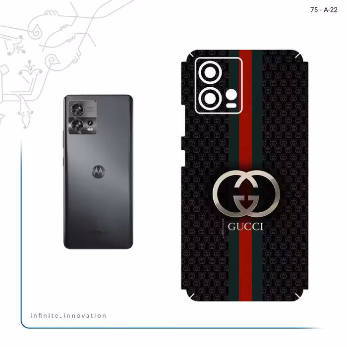 برچسب پوششی ماهوت مدل GUCCI_Logo مناسب برای گوشی موبایل موتورولا Edge 30 Fusion