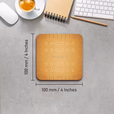 زیر لیوانی لوکسینو مدل بیسکوییت های خوشمزه مجموعه 6 عددی 