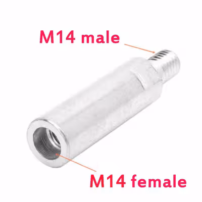 رابط افزایش طول شفت مینی فرز رزوه مدل M14 کد 50mm