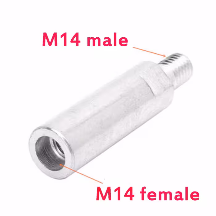 رابط افزایش طول شفت مینی فرز رزوه مدل M14 کد 50mm