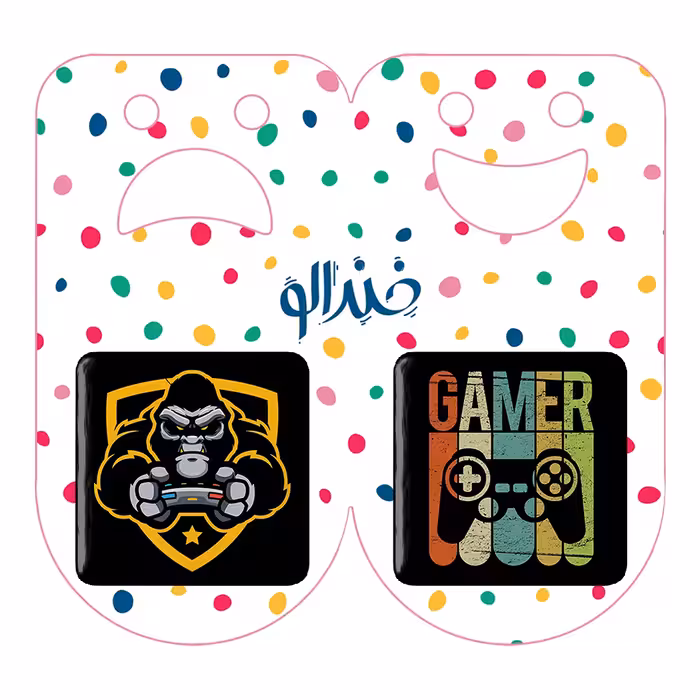 پیکسل خندالو مدل گیمر کد 38853886 مجموعه 2 عددی