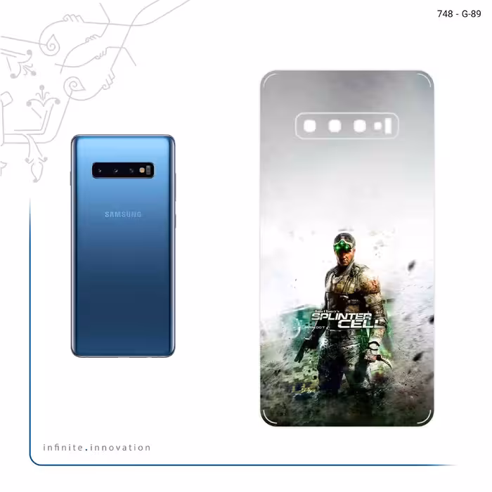 برچسب پوششی ماهوت مدل splintercell Game Series مناسب برای گوشی موبایل سامسونگ Galaxy S10 Plus