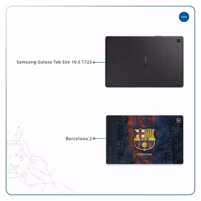 برچسب پوششی ماهوت مدل BARCELONA-2 مناسب برای تبلت سامسونگ Galaxy Tab S5e 10.5 2019 T725
