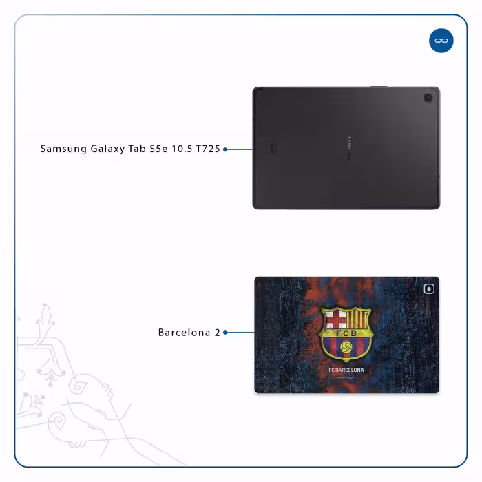 برچسب پوششی ماهوت مدل BARCELONA-2 مناسب برای تبلت سامسونگ Galaxy Tab S5e 10.5 2019 T725